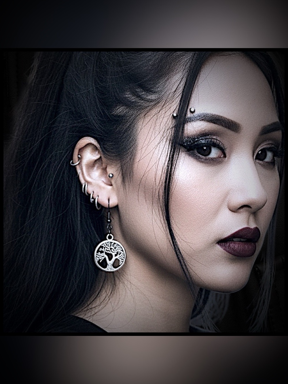 5 For $25💫Silver Filligree Tree of Life Earrings